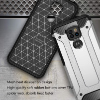 Силиконов гръб ТПУ Hybrid Armor Deffender за Motorola Moto G9 Play / Motorola Moto E7 Plus черен
